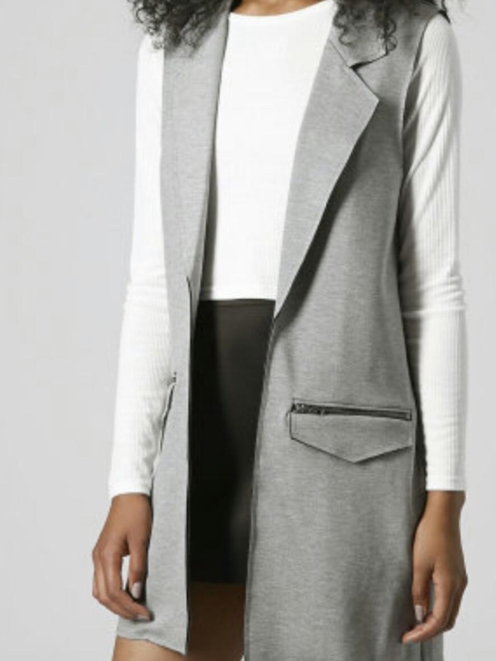 Topshop Longline Vest